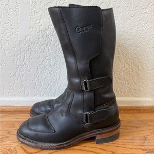 Chippewa Black Leather Men's Riding Boots